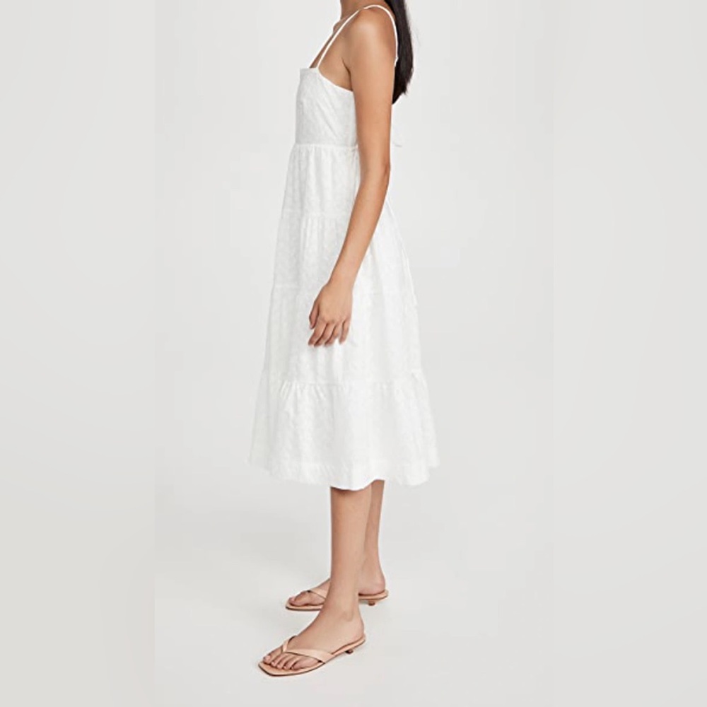 Line & Dot Womens Cotton Floral Charlotte Embroidered Dress - Picture 4 of 13
